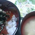 9時から男's cooksnap of when they made お寿司屋ｻﾝ直伝♪漬けマグロ丼☆.
