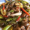 himalin's cooksnap of when they made ゴーヤの青椒肉絲.