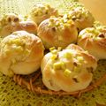caramel-cookie's cooksnap of when they made さつま芋が入ったお花パン.