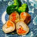 ベッキーハハ's cooksnap of when they made れんこんとにんじんの豚肉巻き.