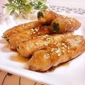 あんみつ☆'s cooksnap of when they made 豚切落しのにら巻き♪.