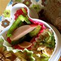 mayupotato's cooksnap of when they made ゴーヤとピーマン＆魚肉ソーセージの炒め物.
