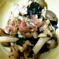 yuricka's cooksnap of when they made ❦簡単☆しめじとツナのめんつゆ梅和え❦.