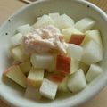 るんれろ's cooksnap of when they made 大根とりんごとクリームチーズのサラダ.