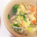 いちごLIFE's cooksnap of when they made レタスときのこのタマゴスープ♪.