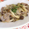 くみやび's cooksnap of when they made 豚肉としめじのマヨチー炒め.
