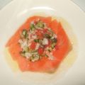 lovely❤ピンク❤'s cooksnap of when they made 酢漬サーモン.