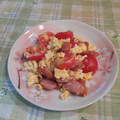 オレンジリング's cooksnap of when they made トマトと卵の洋風炒め.