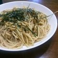 huzita's cooksnap of when they made オイルサーディンの和風スパゲティ.