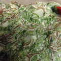 くまごり's cooksnap of when they made はんぺんと水菜のマヨ和え.