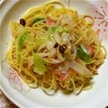 ma___111's cooksnap of when they made 蟹とレタスのペペロンチーノ.