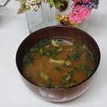 ぽっぽぺぺ's cooksnap of when they made 即席味噌汁にプチトマト☆.