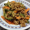 ゆちぽた's cooksnap of when they made 簡単！ゴーヤ・豚ひきにく・人参味噌炒め.