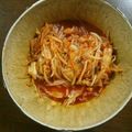 カーチャーの飼い主's cooksnap of when they made キムチとオタフクソースでもやし炒め☆.