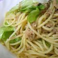 にゃぁくん's cooksnap of when they made ツナとレタスで和風パスタ.