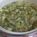 ｙｕａ＊ｍａｍ's cooksnap of when they made もやしと卵の簡単中華スープ.