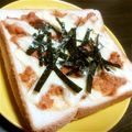 まんちゃんＤ's cooksnap of when they made ＊味噌マヨで和風　　　鮭トースト＊.
