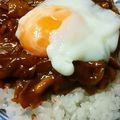 noriemon's cooksnap of when they made 豚カレー丼✿温玉のせ.