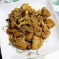 ムーちゃん☆★'s cooksnap of when they made 鶏としめじの甘辛ごまてり。.
