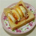 sweet_rose's cooksnap of when they made とろーりチーズで卵が見えないトースト.