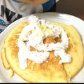 skymar's cooksnap of when they made リコッタパンケーキ　ホットケーキＭで簡単.