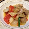 シングルファーザー's cooksnap of when they made 鶏とインゲンとトマトの炒め物.