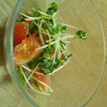 まるとシュウ's cooksnap of when they made トマトとカイワレのナムル風サラダ♪.