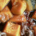 petbotoru's cooksnap of when they made 甘くて美味しいかぼちゃと牛肉煮.