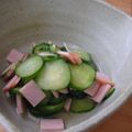 ねねたんママ's cooksnap of when they made ◎きゅうりとハムの酢の物！こしょう入り.