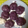 いずぴー's cooksnap of when they made お餅とムラサキイモで作る…「芋餅」.
