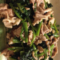 maruami's cooksnap of when they made 豚肉とほうれん草のオイスターソース炒め.