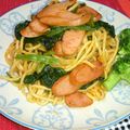 アスカチャチャ's cooksnap of when they made 簡単☆もっちりナポリタン☆ほうれん草.
