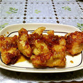 うさうさぼん2's cooksnap of when they made 簡単激旨◆鶏の天ぷら甘辛和え◆.