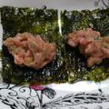 みー＆ろば's cooksnap of when they made おうち居酒屋★マグロと納豆の韓国海苔巻き.