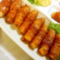 yurizumi's cooksnap of when they made とろ〜り♪お餅の豚肉巻き.
