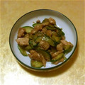 yuri1919's cooksnap of when they made ★★鶏肉ときゅうりのゴマゴマ炒め〜★★.