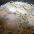 3mamakuma's cooksnap of when they made うちのコーンハムエッグ.