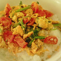 Spieiunium's cooksnap of when they made トマトとほうれん草のたまご炒め.