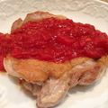 k4ckt's cooksnap of when they made ｶﾘｶﾘﾁｷﾝ☆食べるﾄﾏﾄｿｰｽで♪.
