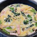凸とモとモ's cooksnap of when they made ワンパン ミルクスープパスタ.