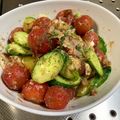 猫田課長's cooksnap of when they made トマトとカマンベールのオカカ和え.