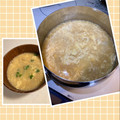 yu228's cooksnap of when they made 梨湖の簡単！キャベツと卵のお味噌汁.