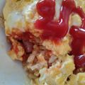 ＹＯＵ太's cooksnap of when they made しっかり味のチキンライスで✿オムライス.