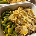 ame-ikuru's cooksnap of when they made ジャガイモとひき肉のマヨチーズ焼き.