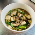 azbjbn's cooksnap of when they made 【温活】生姜香る♩豆腐入りニラ玉スープ.