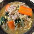 あい♪らんど's cooksnap of when they made すぐにできる！豚肉でカルビクッパ風スープ.