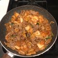 Kitunebuta's cooksnap of when they made 秘伝の豚キムチ.