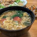 τомоко's cooksnap of when they made 【農家のレシピ】小松菜の酸辣湯風スープ.
