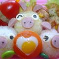 アイスママ's cooksnap of when they made Happyお弁当**３匹の仔豚**.