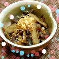 clovers＊'s cooksnap of when they made こんにゃくとゴボウの醤油炒め.